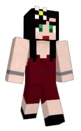 white and rosewood Minecraft skin — Classic model — first worn by Orthoglantiste