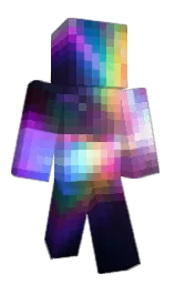 black and lavender purple Minecraft skin — Slim model