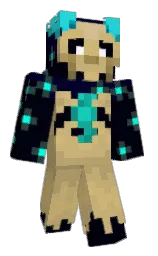 black russian and white Minecraft skin — Classic model — first worn by Mumutche
