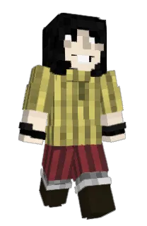 Front of IssJenga's skin