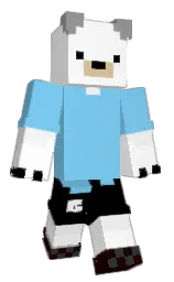 jordy blue and white Minecraft skin — Classic model
