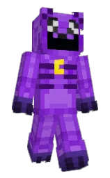 purple heart and medium purple Minecraft skin — Slim model