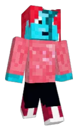 blue charcoal and white Minecraft skin — Classic model