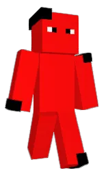red and black Minecraft skin — Classic model — first worn by IDrinkUrSmoothie