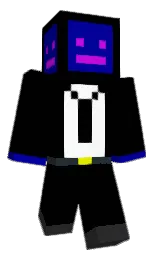 black and black russian Minecraft skin — Classic model — first worn by flashxzxz