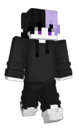 FrancyGame7's Minecraft skin wearing the Purple Heart cape