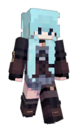 woody brown and charlotte Minecraft skin — Classic model — first worn by OtgerTheGreat