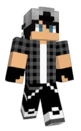 black and tacao Minecraft skin — Slim model
