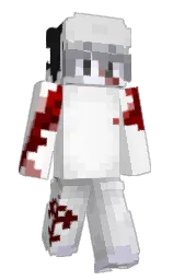 white and alabaster Minecraft skin — Slim model