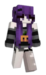 dawn pink and emperor Minecraft skin — Slim model — first worn by Scherzz_
