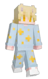 Da_ru's Minecraft skin wearing the Purple Heart cape