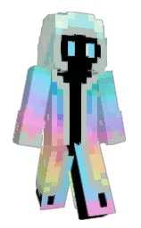 black and hint of green Minecraft skin — Classic model