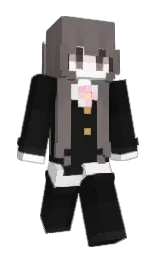 cod gray and spicy pink Minecraft skin — Slim model — first worn by hey63