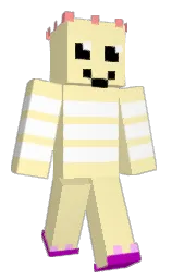 buttermilk and white Minecraft skin — Classic model — first worn by AlinMalin