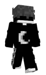 black and tundora Minecraft skin — Slim model