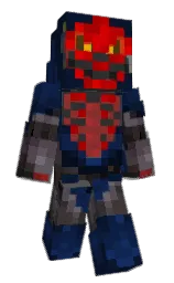 GenesisDX's Minecraft skin wearing the Menace cape