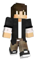 mine shaft and black Minecraft skin — Classic model — first worn by MrBennyS