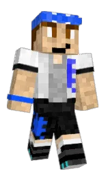 white and black Minecraft skin — Classic model