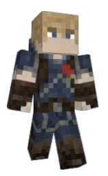 oxford blue and teak Minecraft skin — Classic model — first worn by Wizbones