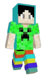 SteveGamerr12's Minecraft skin wearing the Copper cape