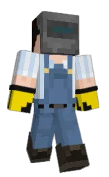 kashmir blue and periwinkle gray Minecraft skin — Classic model — first worn by _Xnopyt