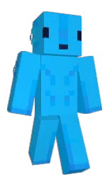 dodger blue and azure radiance Minecraft skin — Classic model