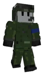 green kelp and cod gray Minecraft skin — Classic model