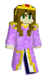 deep bronze and heliotrope Minecraft skin — Slim model
