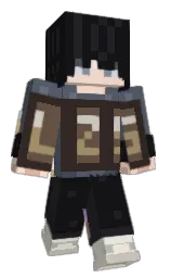 woodsmoke and shuttle gray Minecraft skin — Classic model — first worn by L_MC_