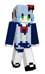 spindle and gulf blue Minecraft skin — Slim model — first worn by Woui741