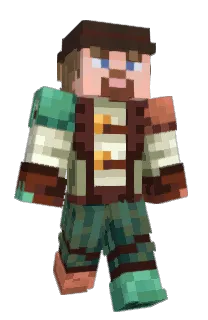 Front of Davums's skin