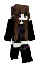 black and paco Minecraft skin — Slim model — first worn by Tindur