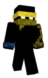 black and madras Minecraft skin — Classic model