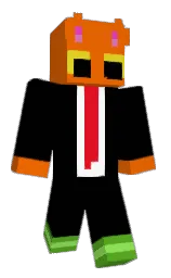 black and clementine Minecraft skin — Classic model