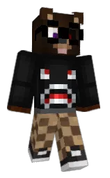 Dizeax's Minecraft skin wearing the Twisted cape