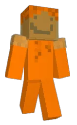 flush orange and tenn Minecraft skin — Classic model