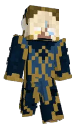 black and sycamore Minecraft skin — Classic model — first worn by qwintly
