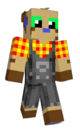 laser and walnut Minecraft skin — Classic model — first worn by Flexico64