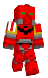 red and guardsman red Minecraft skin — Classic model — first worn by PCPrince