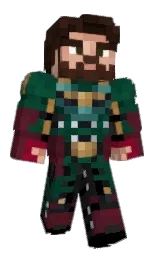 OnlyManInTheSky's Minecraft skin wearing the 15th Anniversary cape