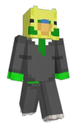 PickleisGreen's Minecraft skin wearing the 15th Anniversary cape