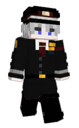 cod gray and black Minecraft skin — Slim model — first worn by xNotLuxy