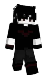 black and alabaster Minecraft skin — Classic model — first worn by xolderxd