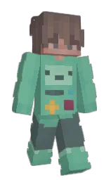 QuadClient's Minecraft skin wearing the Migrator cape