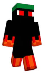 black and deep fir Minecraft skin — Classic model — first worn by NinjaCatBoyKail