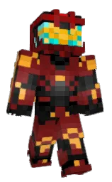 black and cod gray Minecraft skin — Classic model — first worn by Ninja_Dragon22