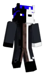 black and shark Minecraft skin — Classic model