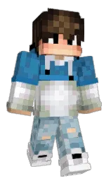 white and jelly bean Minecraft skin — Classic model