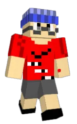 cream brulee and red Minecraft skin — Classic model