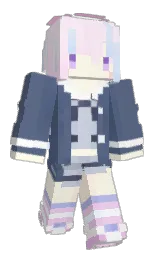 FuyajouRuri's Minecraft skin wearing the Aurora cape